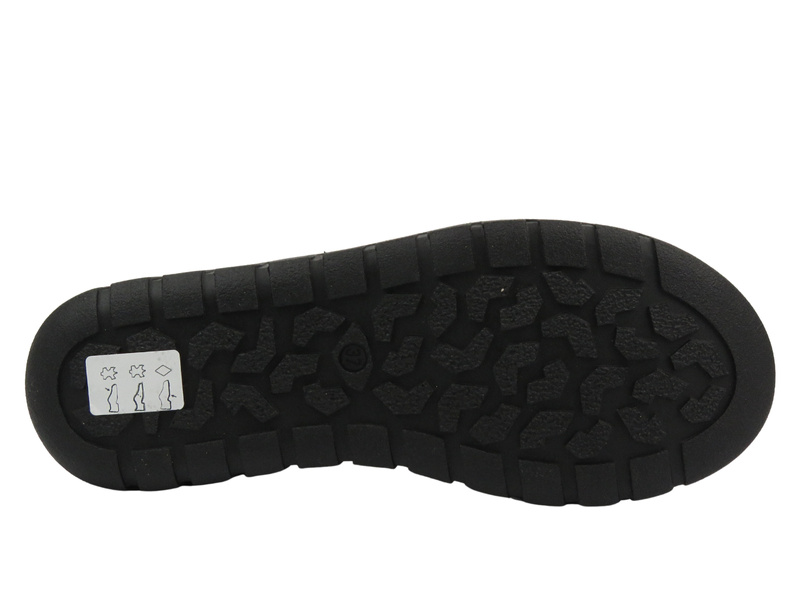 Skórzane półbuty damskie HELIOS Komfort 429, czerwone