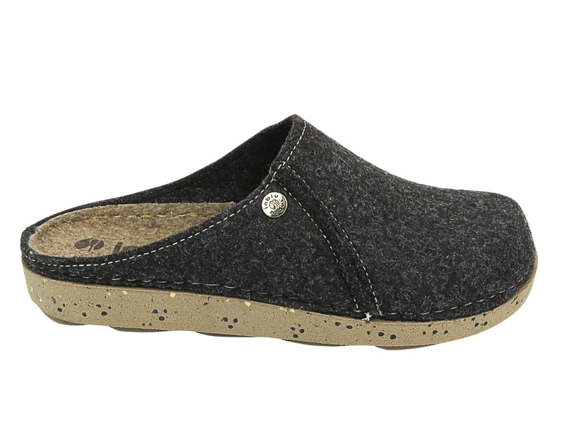 Kapcie Męskie Filcowe Na Grubej Podeszwie Inblu MT-11 Szare Wsuwane