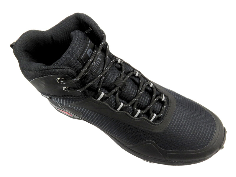 Wysokie trekkingi męskie WATERPROOF Mc Braun 24MN38-8170, czarne