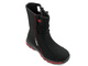 Wysokie śniegowce damskie DK Soft Shell 1754, czarno-czerwone