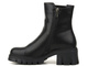 Botki damskie na traperowym obcasie - BIG STAR KK274492, czarne