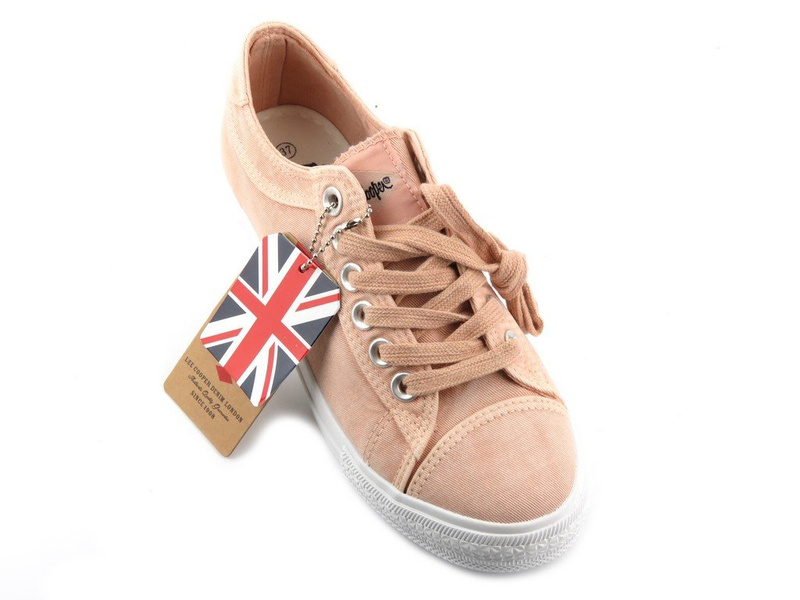 Trampki damskie, buty sportowe Lee Cooper 012, różowe