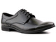 Skórzane półbuty męskie wizytowe MOSKAŁA A116, czarne