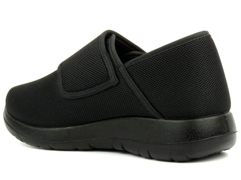 Kapcie, buty damskie profilaktyczno-zdrowotne News 23SP02-5799, czarne