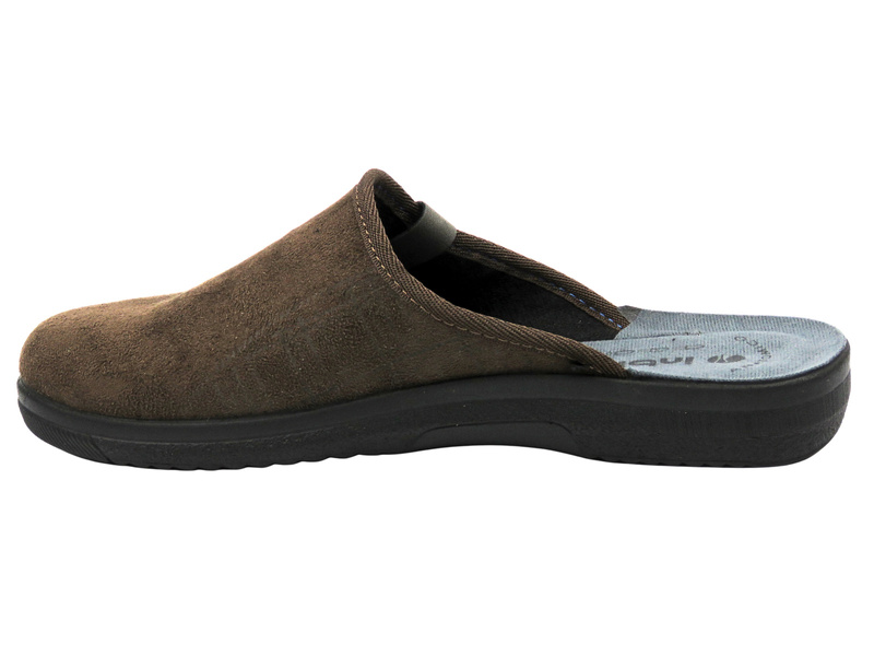 Wygodne kapcie męskie INBLU DG-17, ciemny brąz