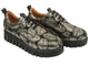 Sneakersy damskie ze skóry naturalnej- VENEZIA R015NUGOOSP047, czarno-złote