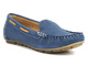 Wygodne, skórzane mokasyny damskie - HELIOS Komfort 398, granatowe