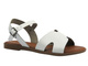 Sandały damskie białe na płaskiej podeszwie Cambell 25-64302