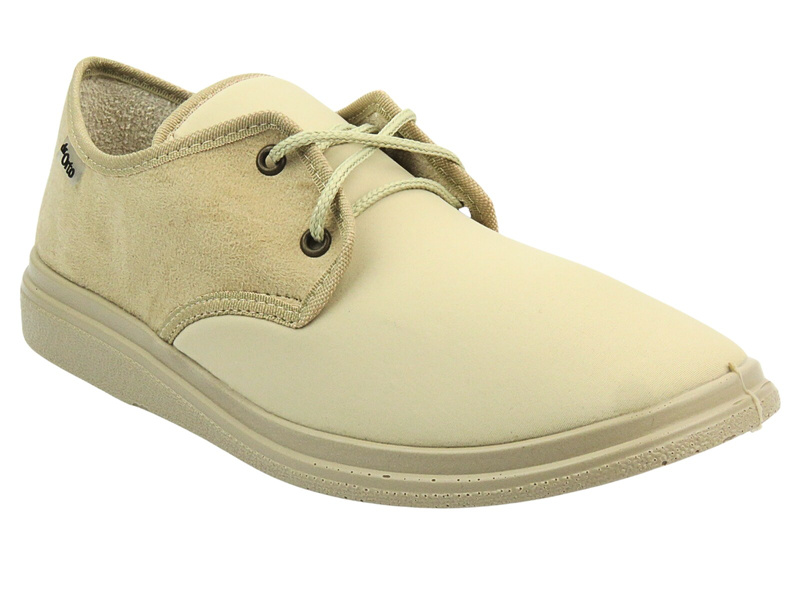 Półbuty Męskie Profilaktyczne Ortopedyczne Befado dr Orto 990M002 Beżowe Sznurowane