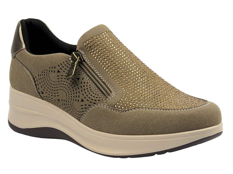 Wygodne półbuty damskie Inblu IC-50, beżowe