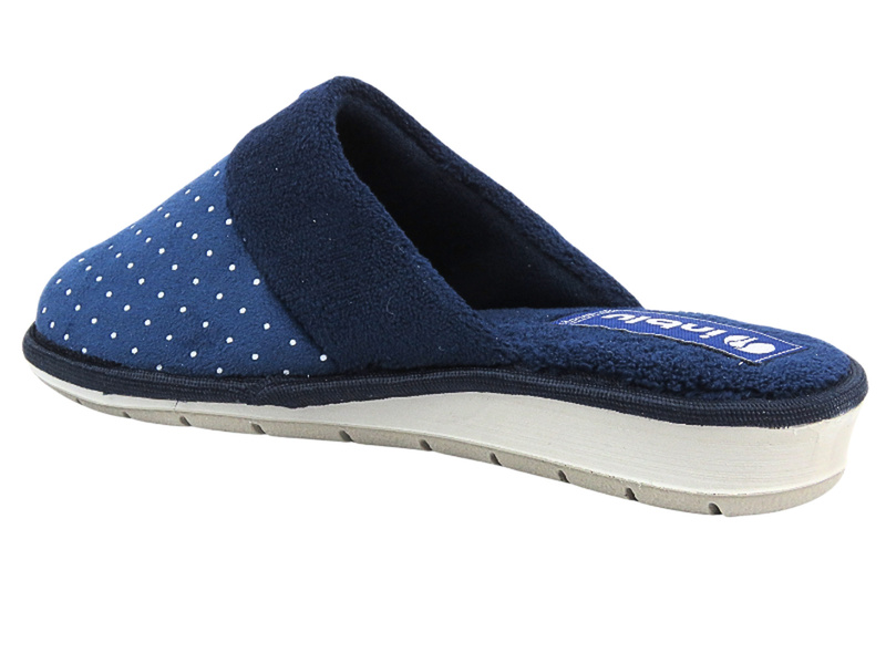 Kapcie Damskie Domowe - Inblu LB-72 Granat - Wsuwane 
