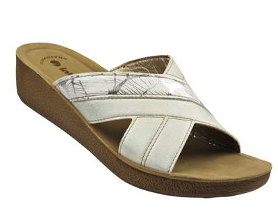 Klapki damskie INBLU TP-49, białe