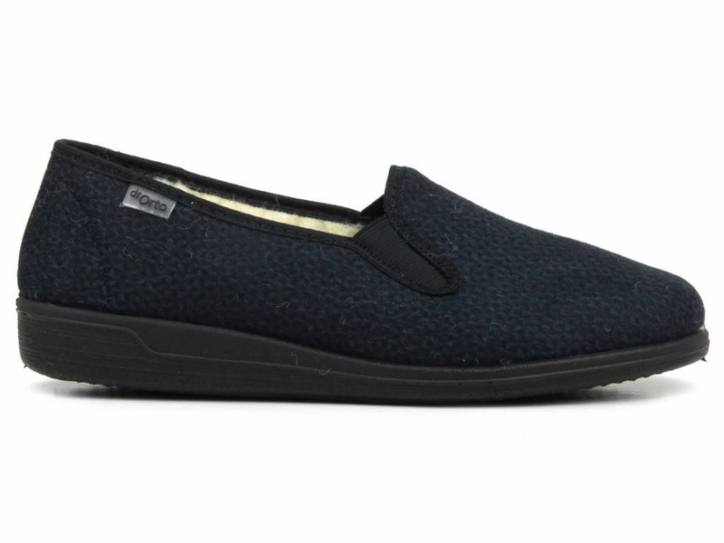 Cieplutkie kapcie męskie z kożuchem - Befado Dr Orto 013M319, granatowe