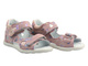Sandały dziecięce na rzepy różowe Jamet 218
