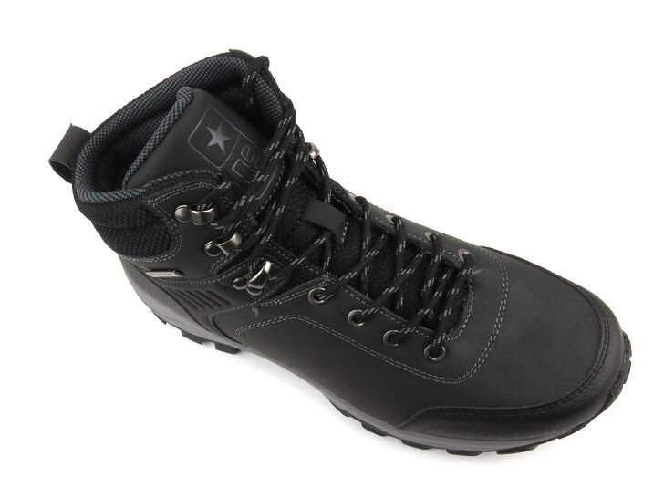 Trekkingi męskie, buty zimowe- News 20MN20-3317, czarne