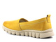 Skórzane półbuty, mokasyny damskie na wiosnę i lato - HELIOS Komfort 405, żółte