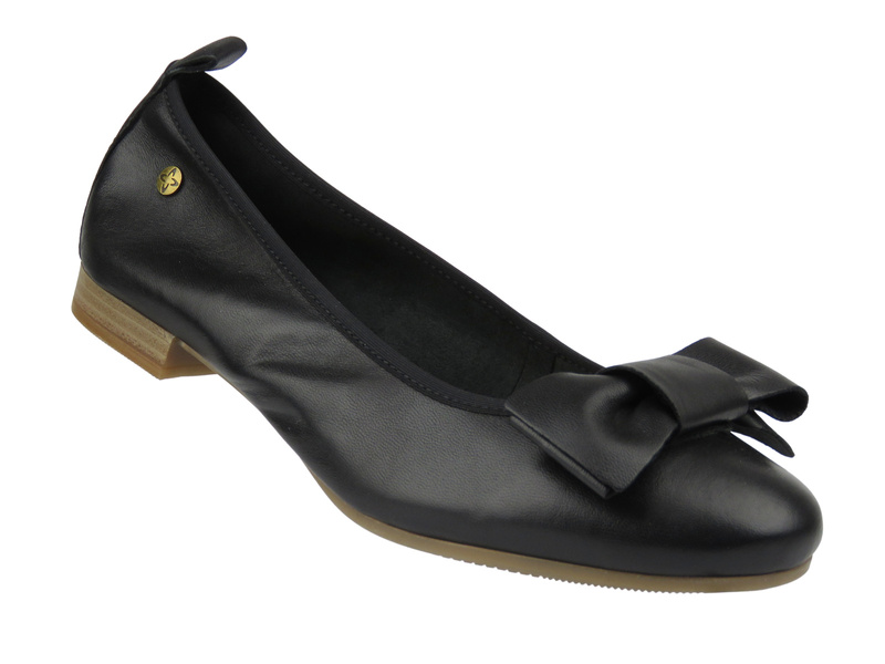 Eleganckie baleriny damskie Maciejka P6802-01 czarne