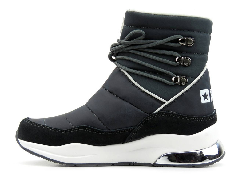 Ciepłe śniegowce, buty zimowe - BIG STAR II274281, szare