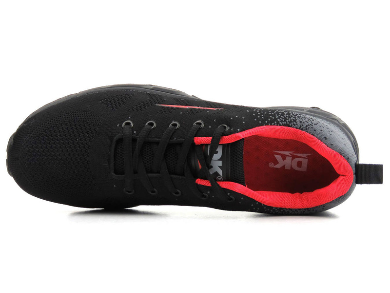 Buty męskie sportowe z siateczkowej tkaniny - DK  SA605122, czarne