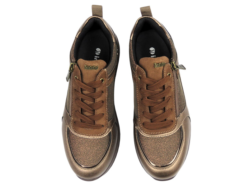 Damskie sneakersy INBLU IN-454, brązowe