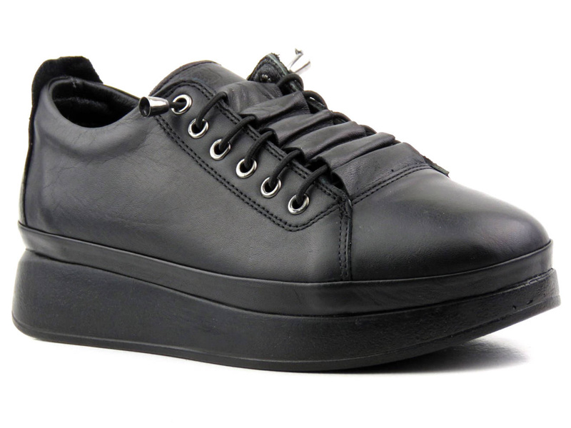 Buty sportowe, sneakersy damskie wsuwane - VENEZIA 0327000, czarne