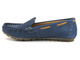 Wygodne, skórzane mokasyny damskie - HELIOS Komfort 398, granatowe