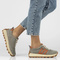 Sneakersy damskie - Filippo DP6743/25, khaki, sznurowane