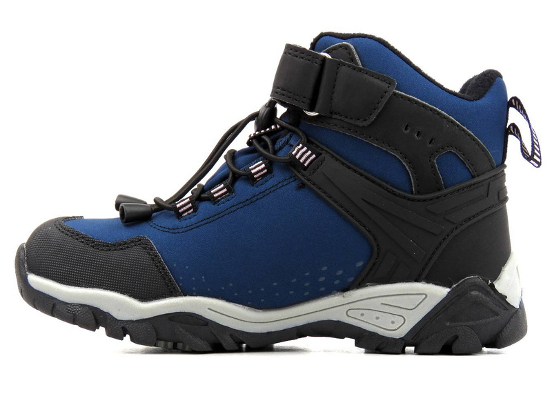 Trekkingi dziecięce, buty zimowe AMERICAN CLUB Soft Shell WT67/21, granatowe
