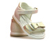 Sandały dziecięce z kokardką - Weestep R526050045, jasnozłote