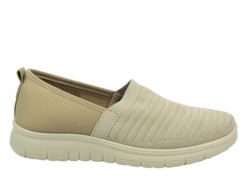 Buty damskie zdrowotne, profilaktyczne beżowe UNISOFT 24TX02-5931