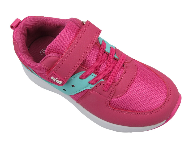 Buty Sportowe Młodzieżowe - Befado 516Y156, Różowe Na Rzep