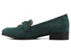 Półbuty, loafersy damskie Potocki 23-12097, zielone