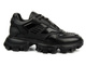 Sneakersy męskie na grubej podeszwie - JOHN DOUBARE QA758T-45L-A1256, czarne 