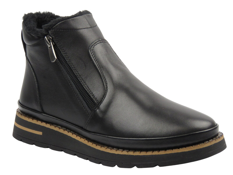 Botki damskie Nika Komfort 0452-646, czarne