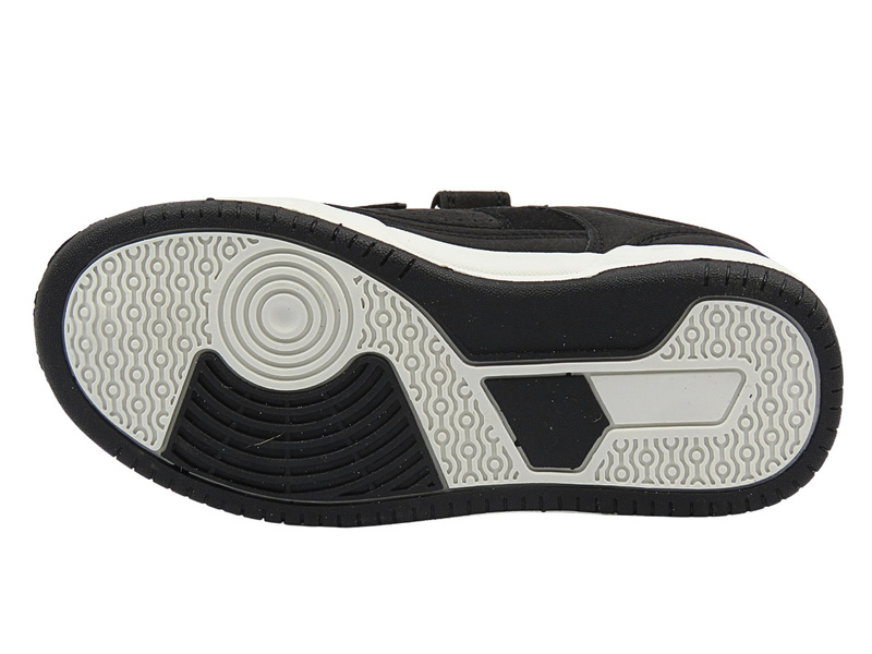 Buty dziecięce sportowe na rzepy czarne American Club PR 01/24