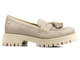 Beżowe półbuty, loafersy damskie Maciejka 05497