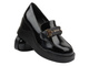 Eleganckie Mokasyny Damskie Vinceza 58337, Czarne lakierowane
