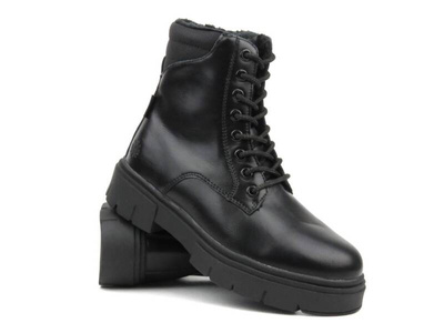 Trapery, botki damskie - AMERICAN  RH 89/22, czarne