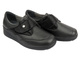 Półbuty Damskie Comfortable 940389-01 Czarne Na Rzepy - Tęgość H