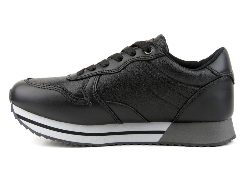 Buty sportowe damskie, sneakersy AMERICAN CLUB RH 25/21, czarne