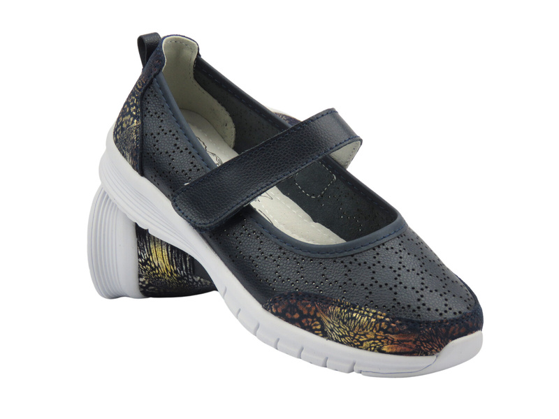 Półbuty buty damskie - Evento 25PB18-8200, granatowe