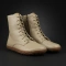 Ocieplane botki damskie barefoot minimalistyczne Nika Komfort 1442, cappuccino