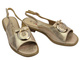 Wygodne sandały damskie  S. Barski KV51-003  złote