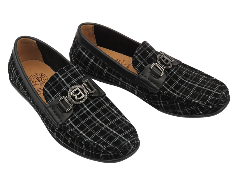 Wysokogatunkowe mokasyny męskie czarne JOHN DOUBARE 4D01-5-S21/B1