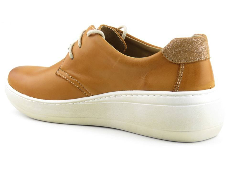 Półbuty damskie wiosenne HELIOS Komfort 390-2S, brązowe