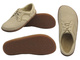 BareFoot skórzane minimalistyczne buty damskie ecru Helios Komfort 715-2B 