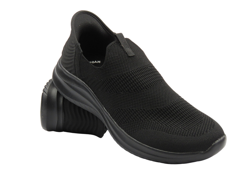Komfortowe buty męskie sportowe czarne American Club  WT 237