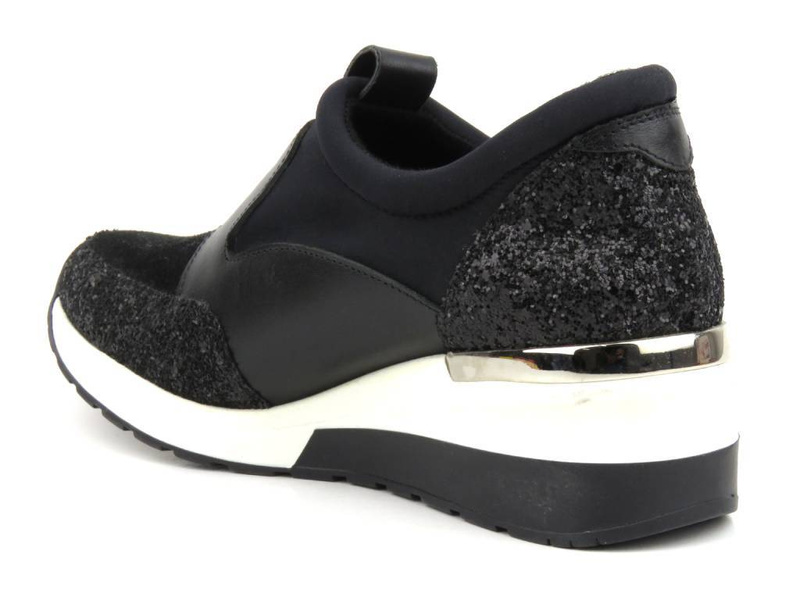 Buty damskie sportowe wsuwane - Kati 7025, czarne