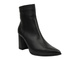 Eleganckie botki damskie na obcasie - VENEZIA L006LEBLOBB034, czarne na suwak