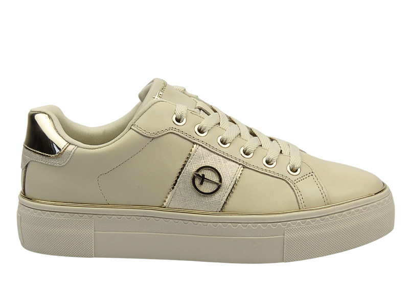 Sneakersy damskie - TAMARIS 1-23724-42, beżowe